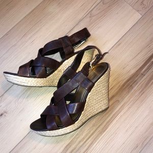 Jessica Simpson platform sandals leather